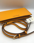 Michael Kors Sun Yellow Saffiano Leather Jet Set Travel Convertible Crossbody