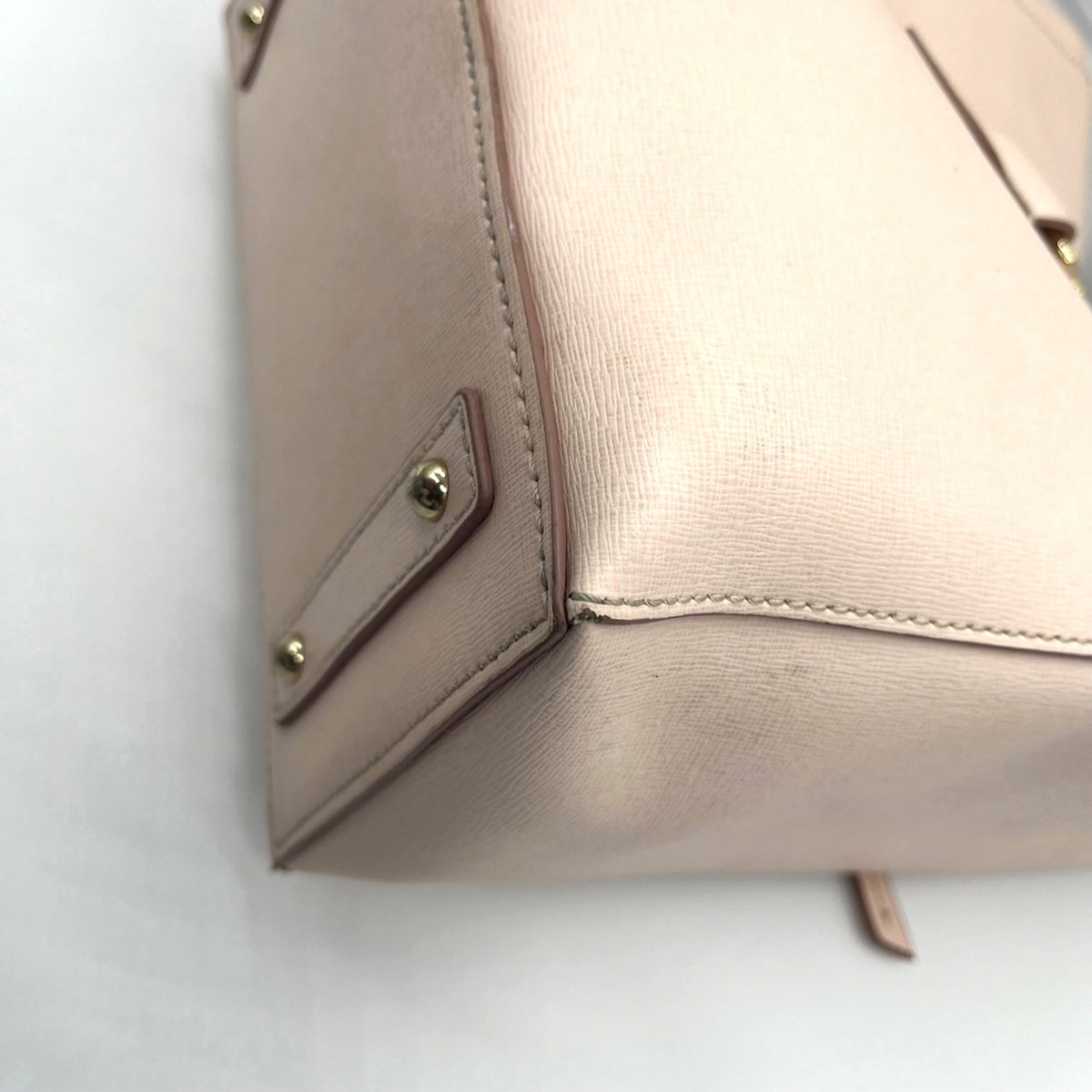 Dooney &amp; Bourke Blush Pink Saffiano Leather Ashby Shoulder Bag &amp; Wristlet