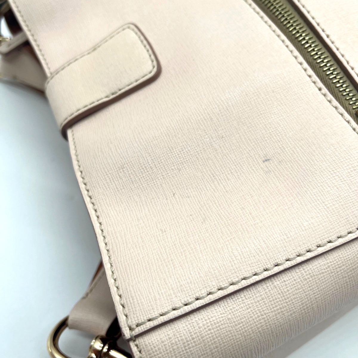 Dooney &amp; Bourke Blush Pink Saffiano Leather Ashby Shoulder Bag &amp; Wristlet