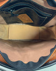 Turtle Ridge Tan Italian Vegetable Tanned Leather Hand Painted Boxy Bag