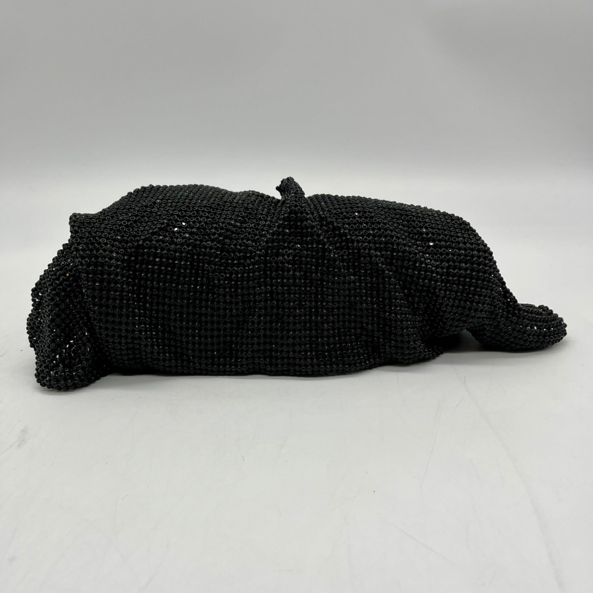 I.N.C International Concepts Black Mesh Pleated Clutch