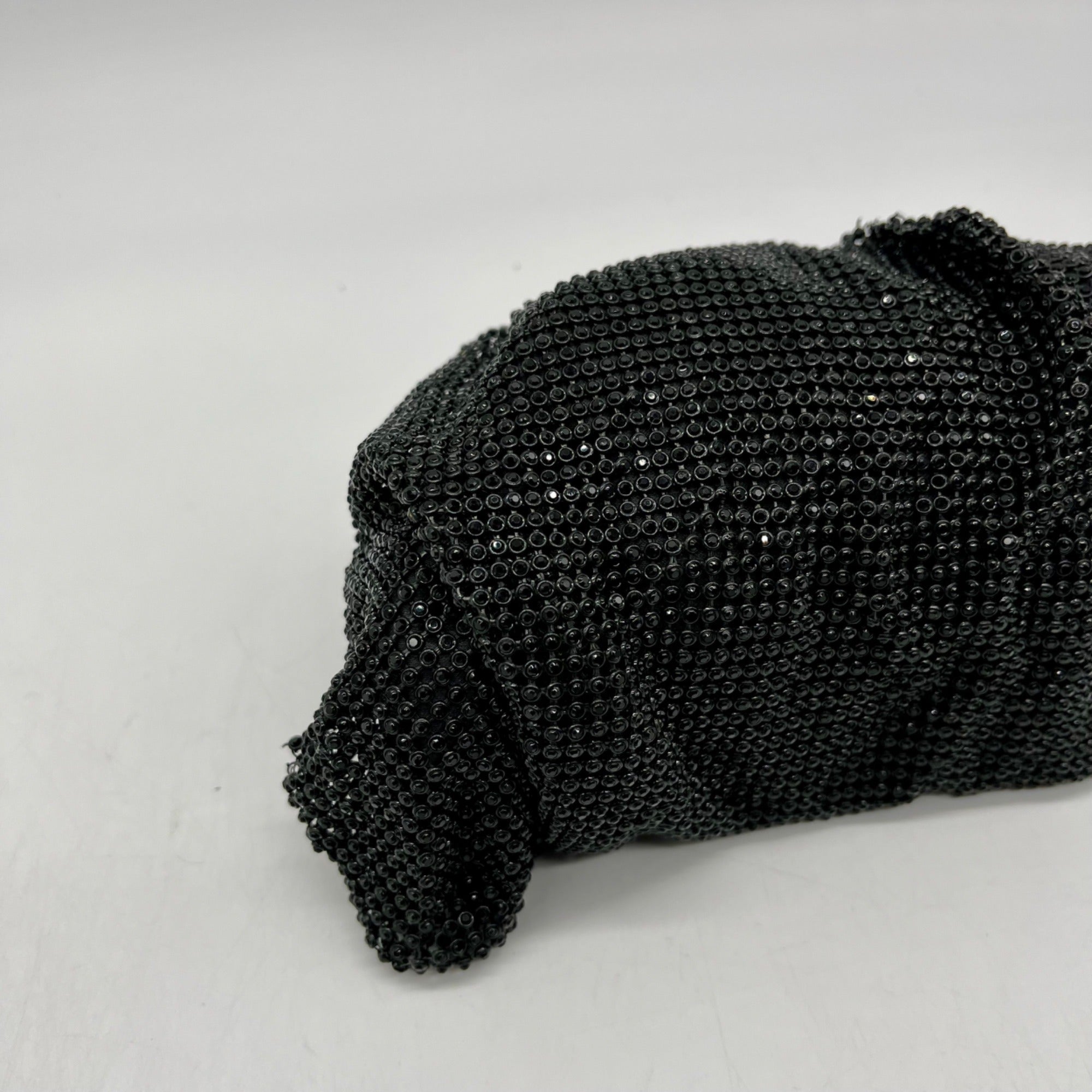 I.N.C International Concepts Black Mesh Pleated Clutch