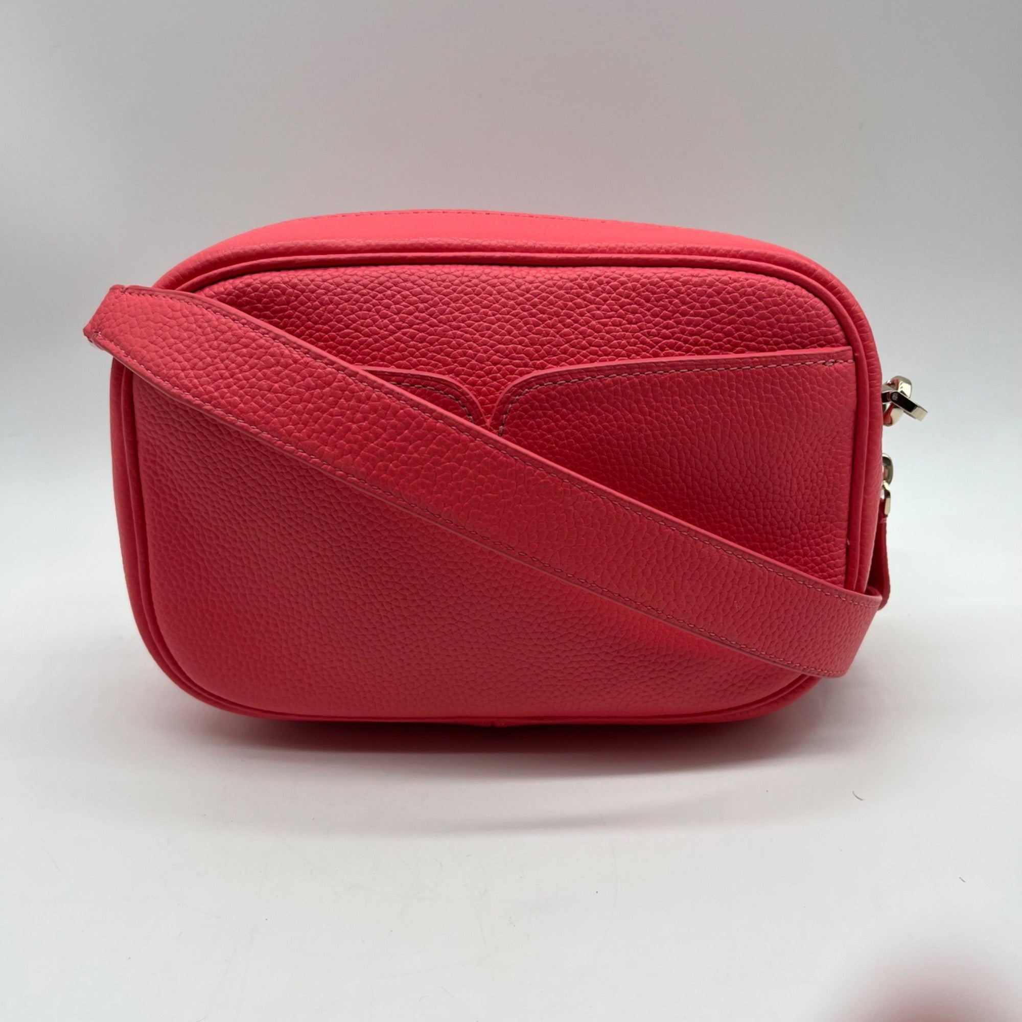 Kate Spade Pink Pebbled Leather Camera Crossbody Bag
