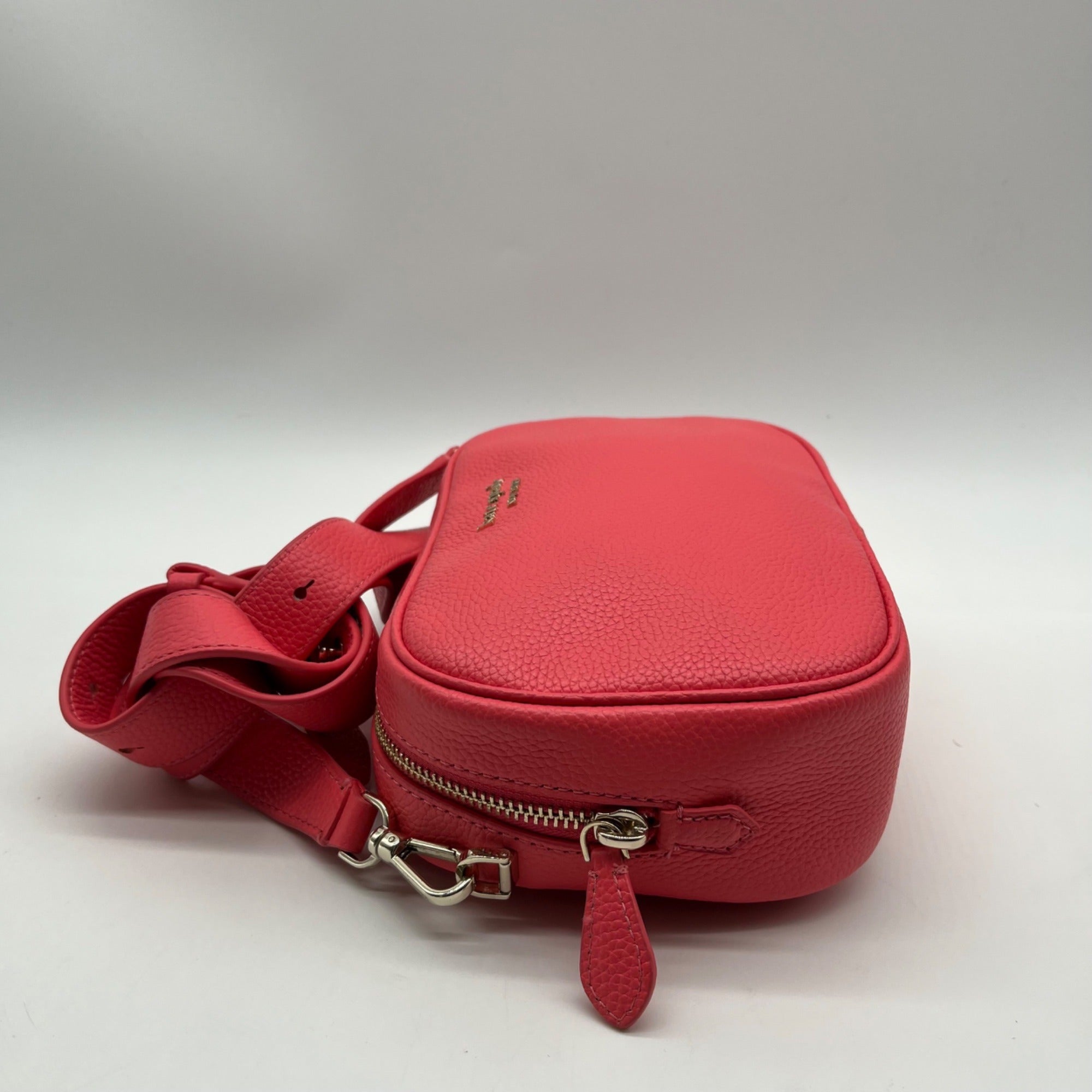 Kate Spade Pink Pebbled Leather Camera Crossbody Bag