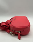 Kate Spade Pink Pebbled Leather Camera Crossbody Bag