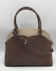 Kate Spade Neutral Colorblock Leather Payton Dome Satchel
