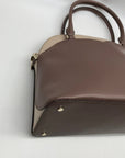 Kate Spade Neutral Colorblock Leather Payton Dome Satchel
