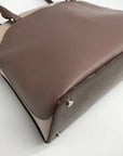 Kate Spade Neutral Colorblock Leather Payton Dome Satchel