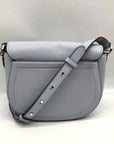 Kate Spade Blue Pebbled Leather Medium Knott Saddle Crossbody Bag