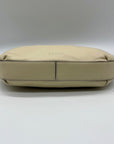 STAUD Beige Leather Demy Zip Shoulder Bag