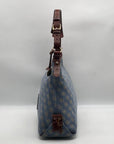 Dooney & Bourke Blue Monogram Canvas Gretta Hobo Bag