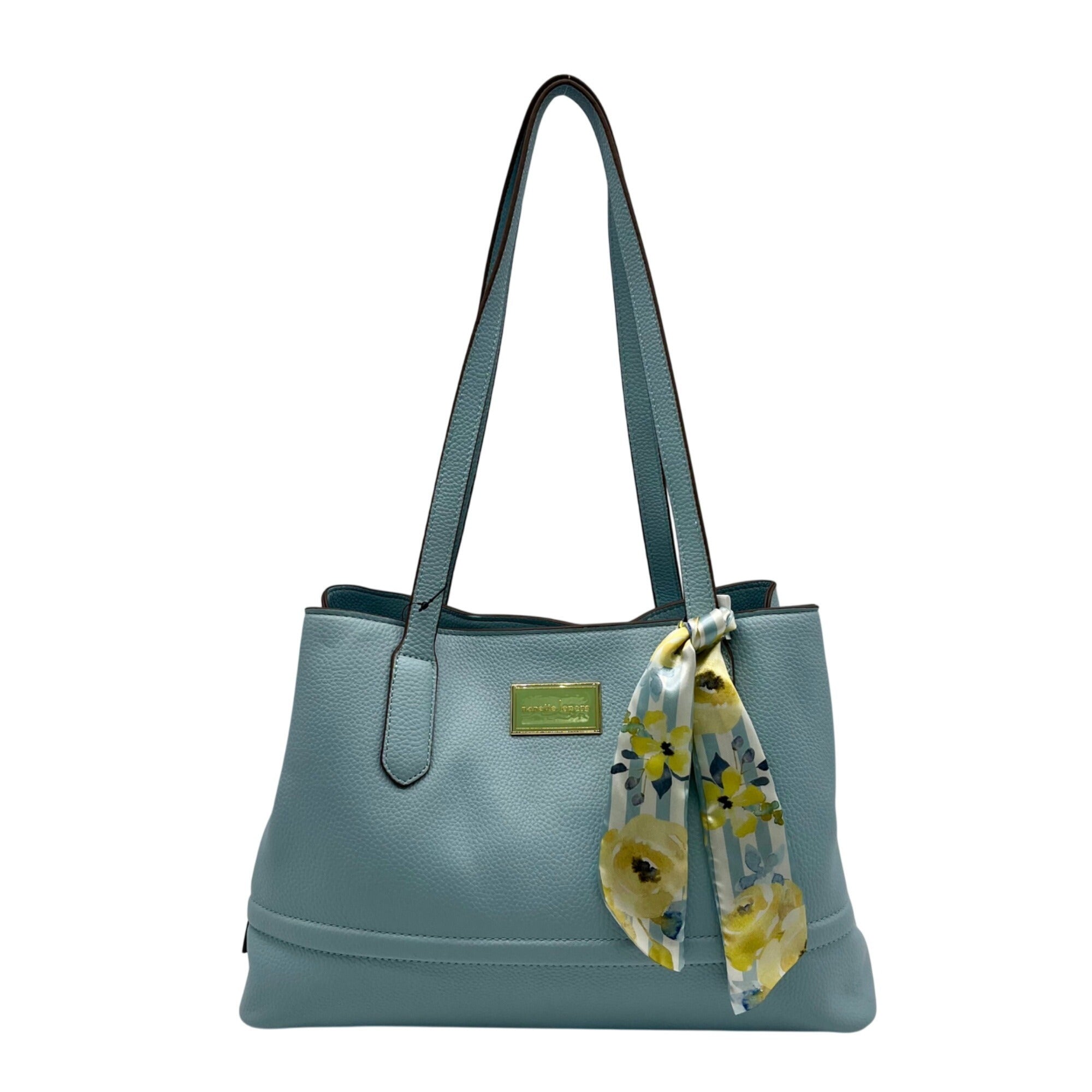Nanette Lepore Ice Blue Kassandra Triple Section Shoulder Bag
