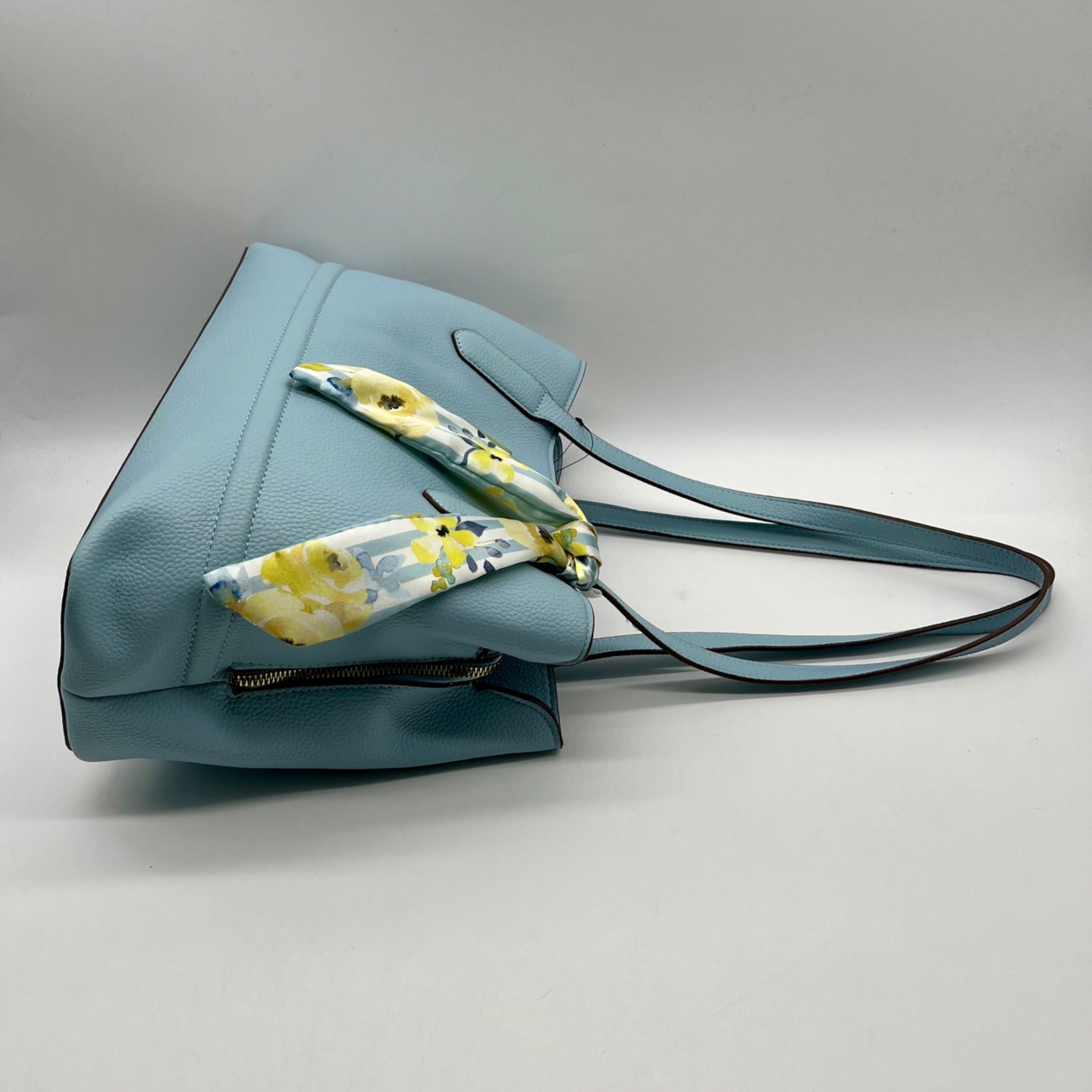 Nanette Lepore Ice Blue Kassandra Triple Section Shoulder Bag