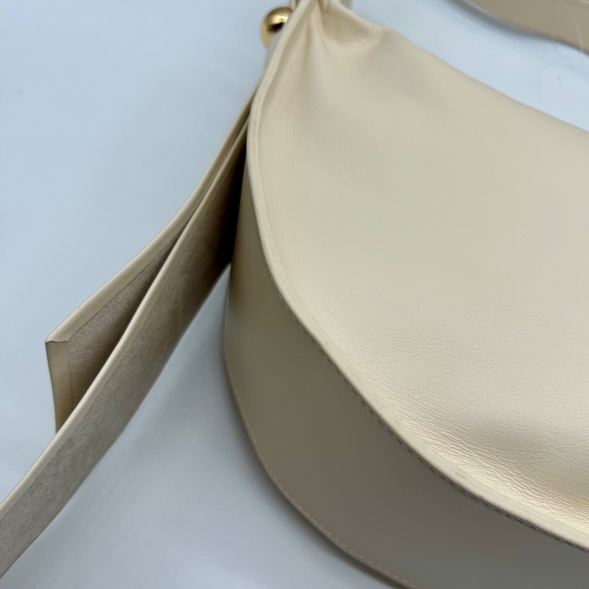 Arezzo Beige Leather Shoulder Bag