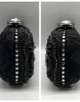 Mary Frances Sublime Black Beaded & Jeweled Embellished Clutch