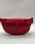 Gucci Red Smooth Leather Belt Bag