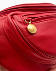 Gucci Red Smooth Leather Belt Bag
