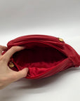 Gucci Red Smooth Leather Belt Bag