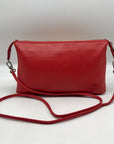 Maison Pourchet Red Leather Crossbody Bag