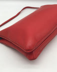 Maison Pourchet Red Leather Crossbody Bag