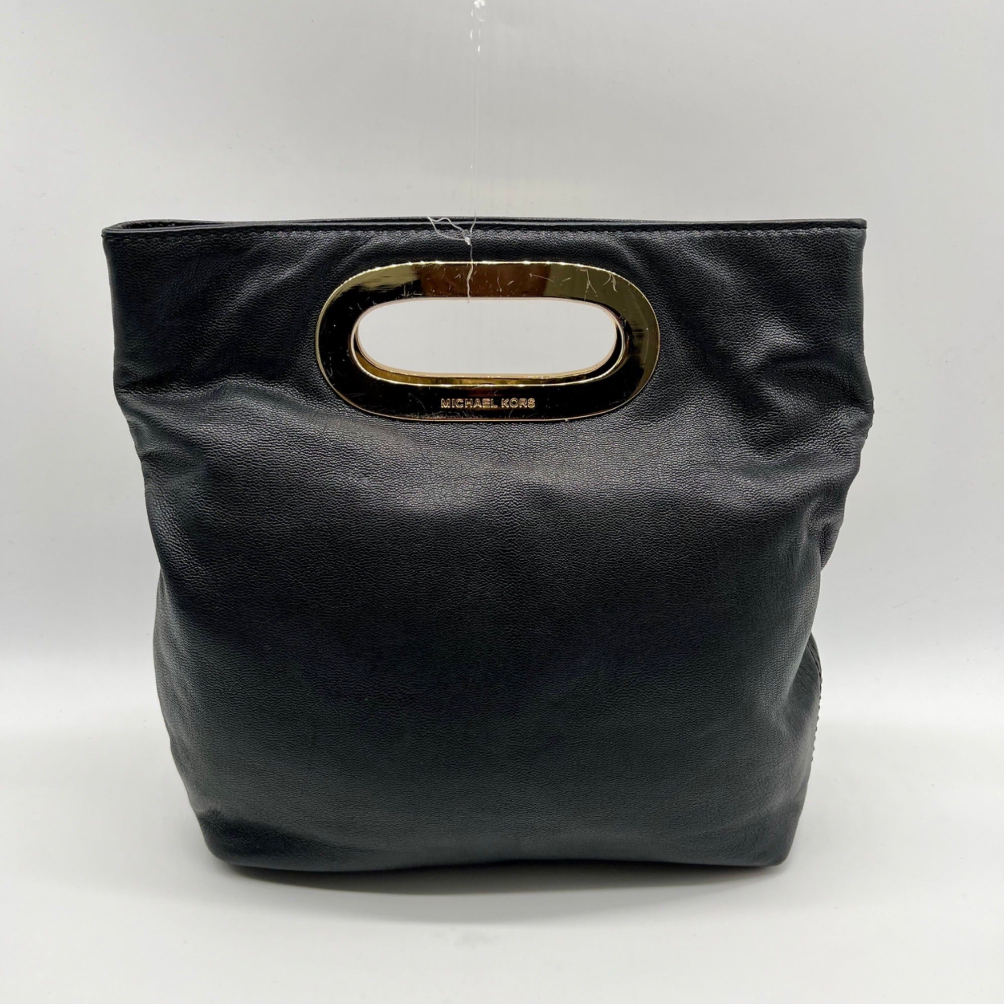 Michael Kors Black Leather Berkley Clutch
