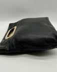 Michael Kors Black Leather Berkley Clutch