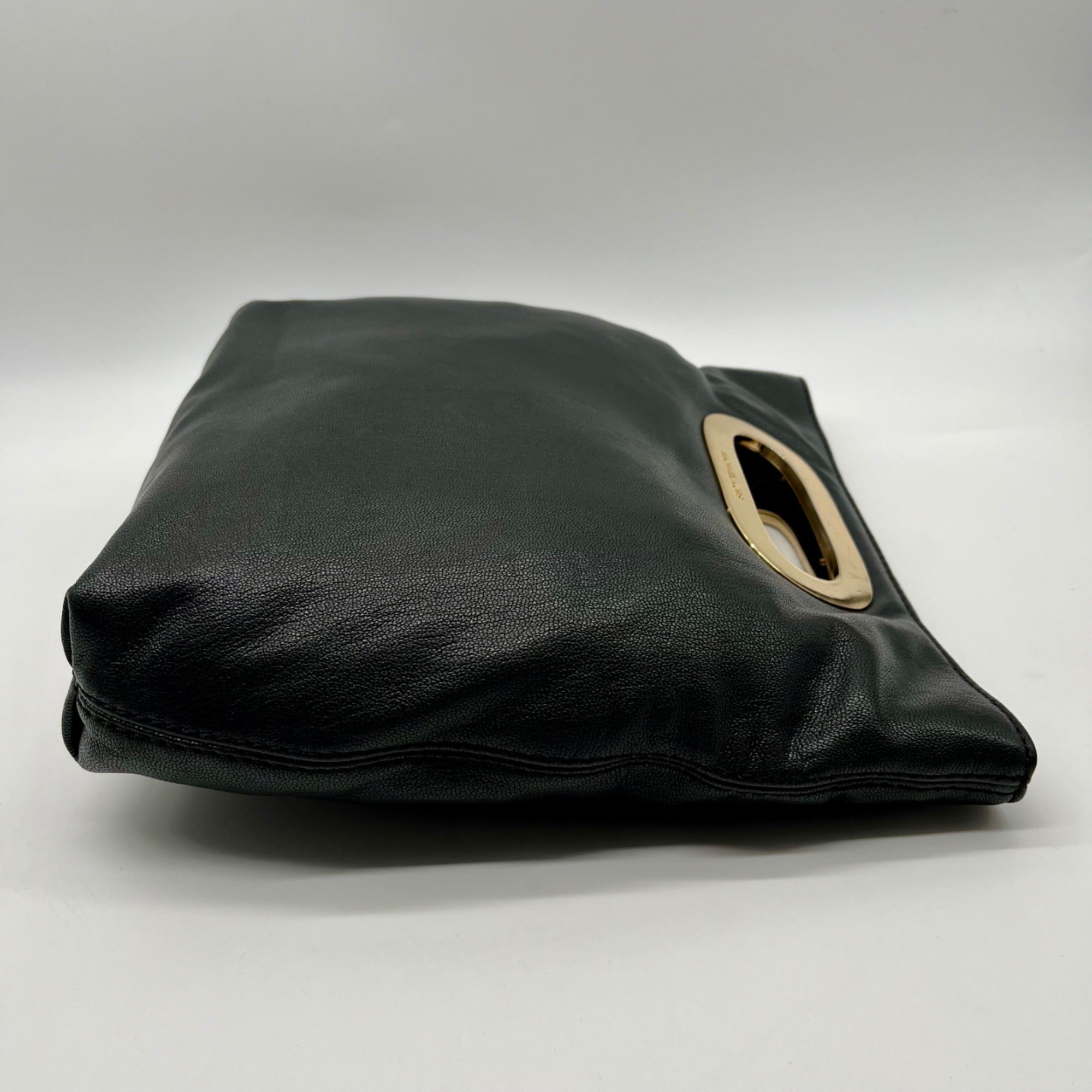 Michael Kors Black Leather Berkley Clutch