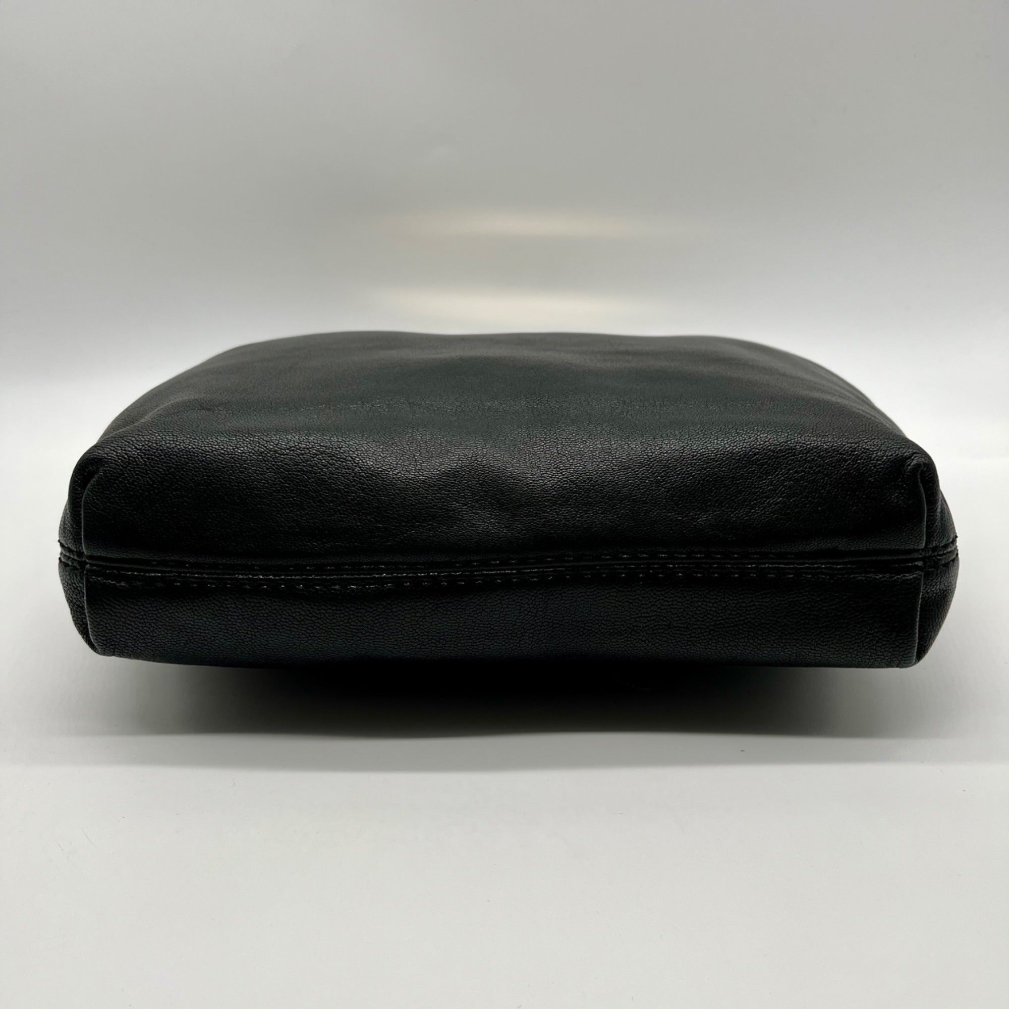 Michael Kors Black Leather Berkley Clutch