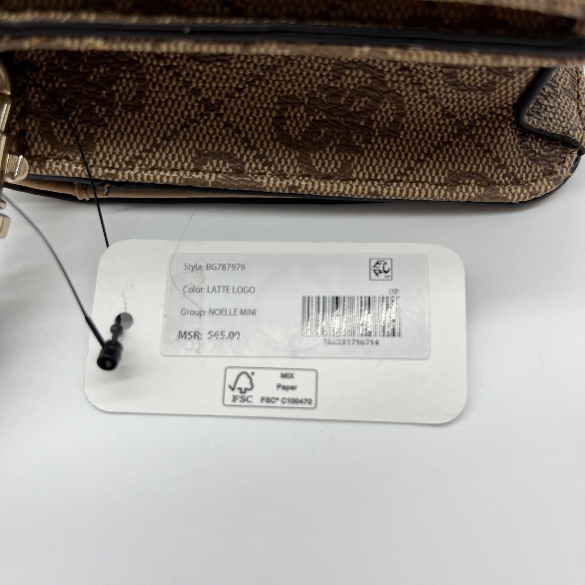 Guess Latte Noelle Flap Organizer Crossbody Bag