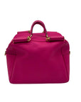 Dolce & Gabbana Pink Pebbled Leather Satchel Bag