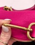 Dolce & Gabbana Pink Pebbled Leather Satchel Bag