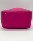 Dolce & Gabbana Pink Pebbled Leather Satchel Bag