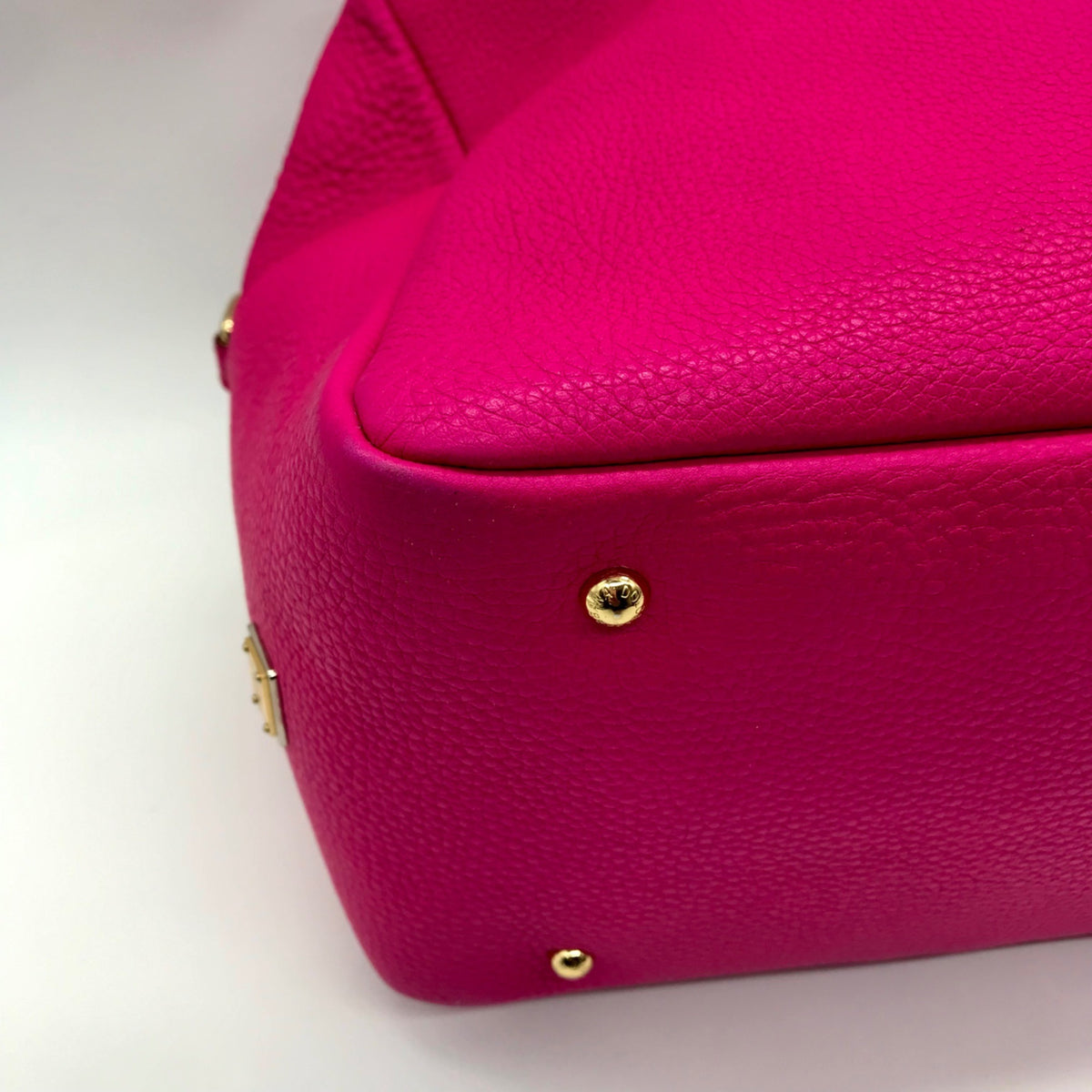 Dolce &amp; Gabbana Pink Pebbled Leather Satchel Bag