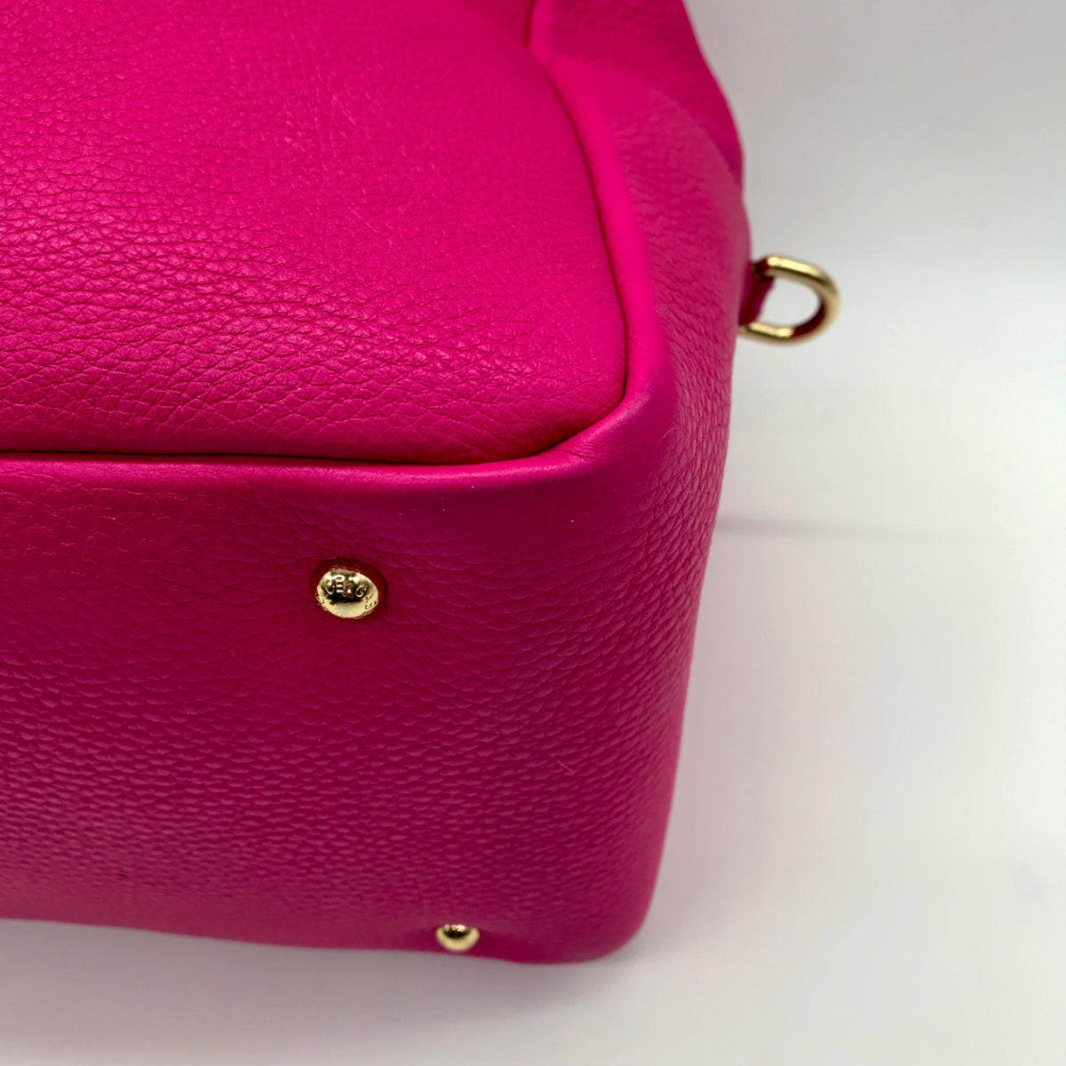 Dolce &amp; Gabbana Pink Pebbled Leather Satchel Bag