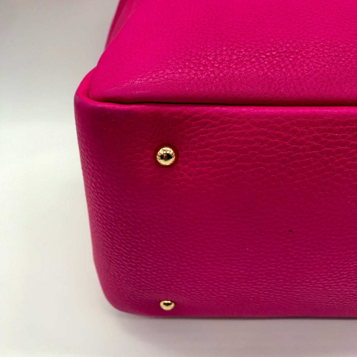 Dolce &amp; Gabbana Pink Pebbled Leather Satchel Bag