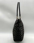 Coach Grey Signature Canvas Tote Bag