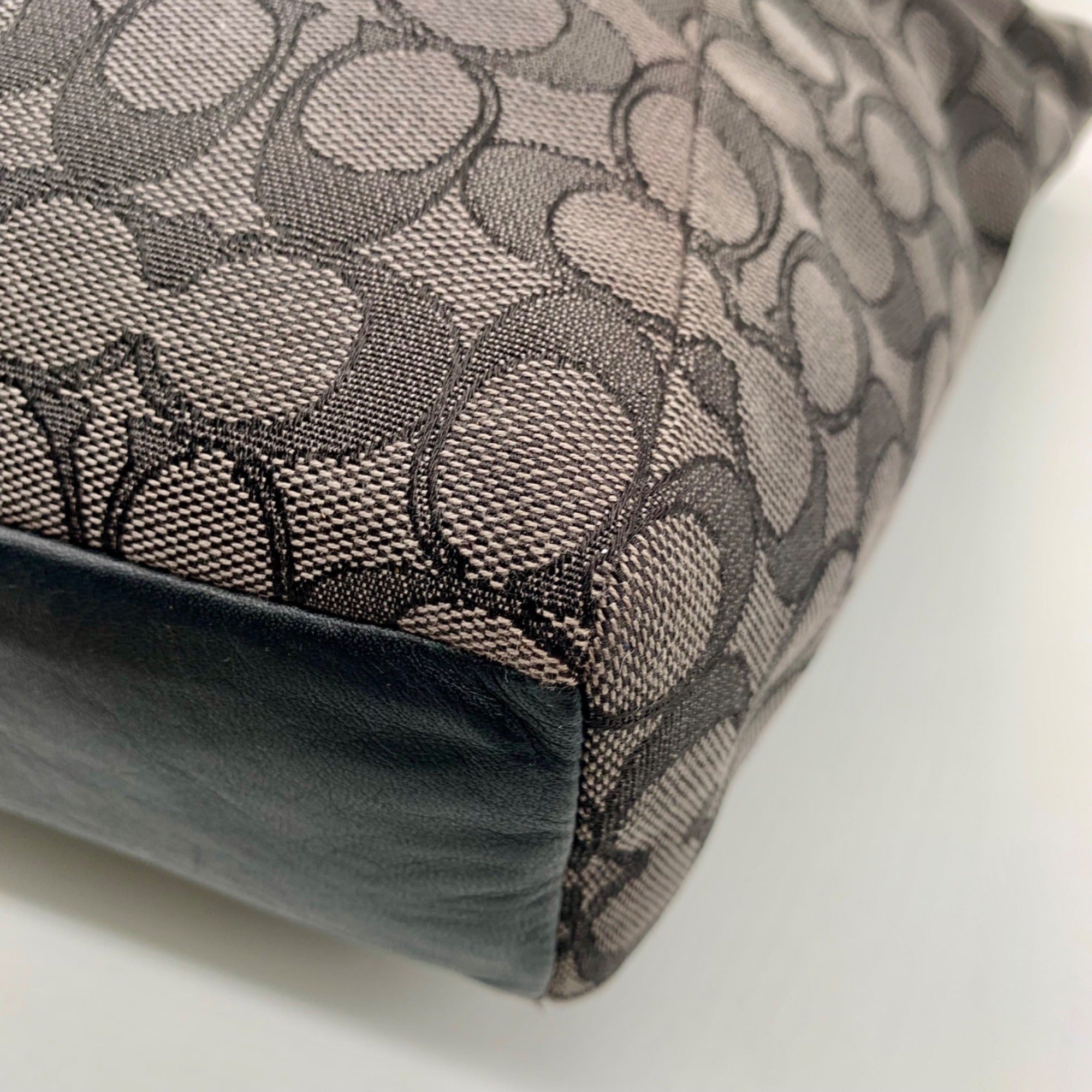 Coach Grey Signature Canvas Tote Bag