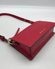 Michael Kors Empire Crimson Red Leather Convertible Crossbody - NWT