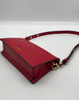 Michael Kors Empire Crimson Red Leather Convertible Crossbody - NWT