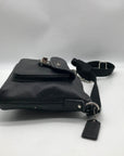 Coach Black Leather Poppy Crossbody Bag
