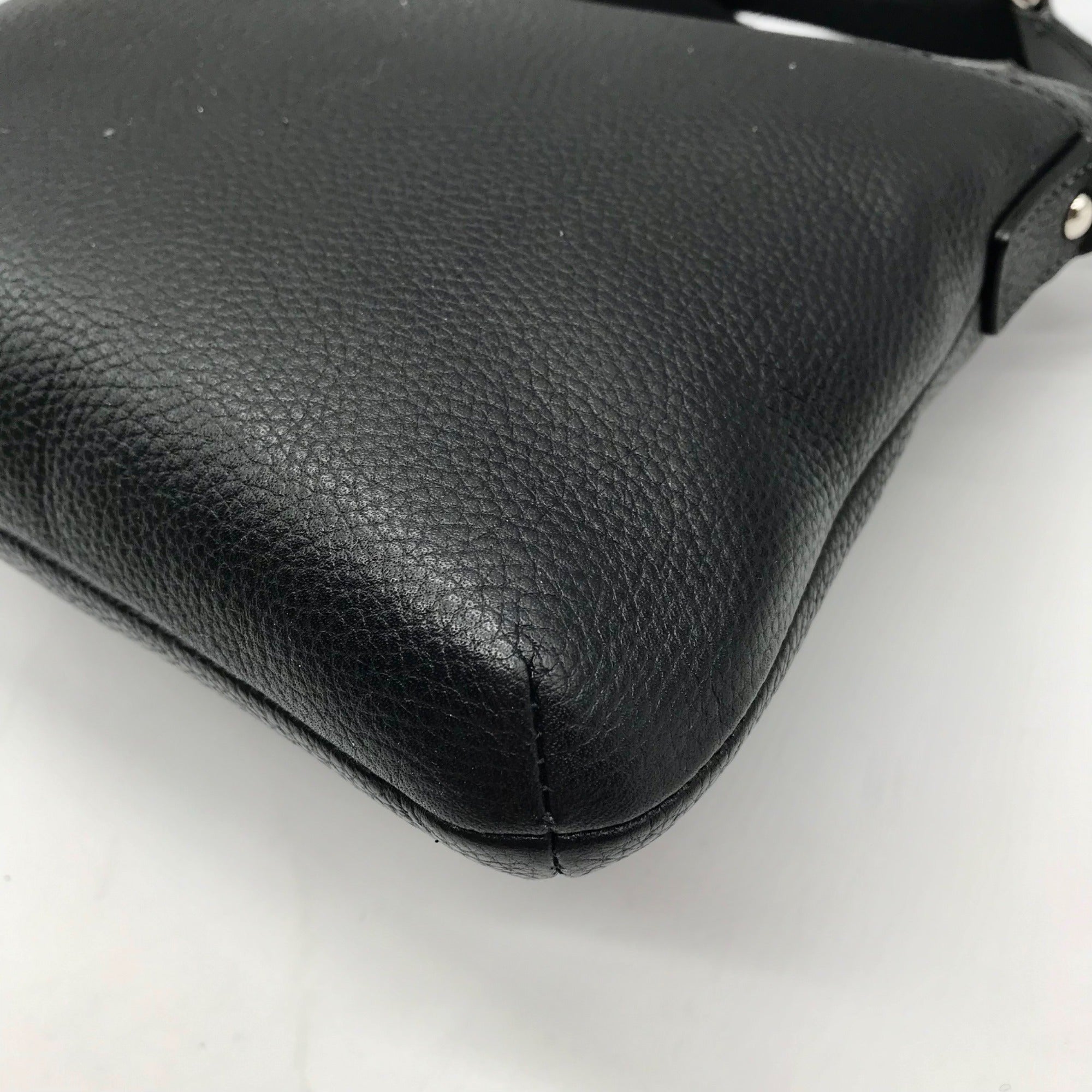 Coach Black Leather Poppy Crossbody Bag