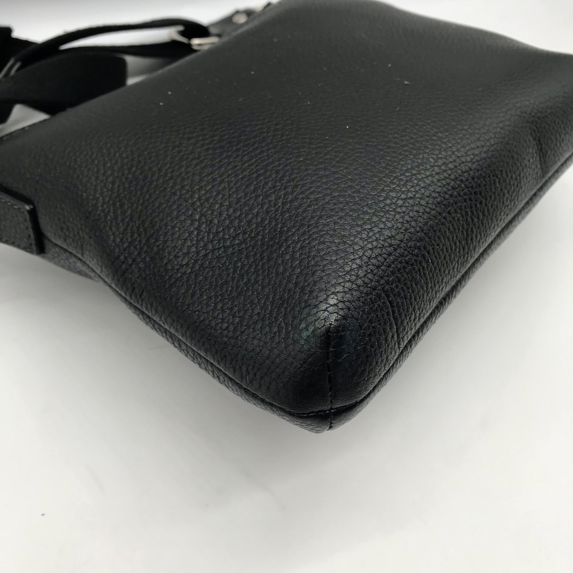 Coach Black Leather Poppy Crossbody Bag
