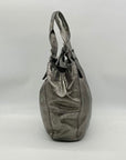 Maurizio Taiuti Grey Leather Handbag