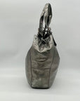 Maurizio Taiuti Grey Leather Handbag