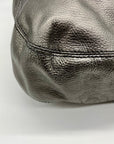 Maurizio Taiuti Grey Leather Handbag