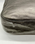 Maurizio Taiuti Grey Leather Handbag