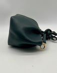 La Portegna Forest Green Leather Marta Wristlet