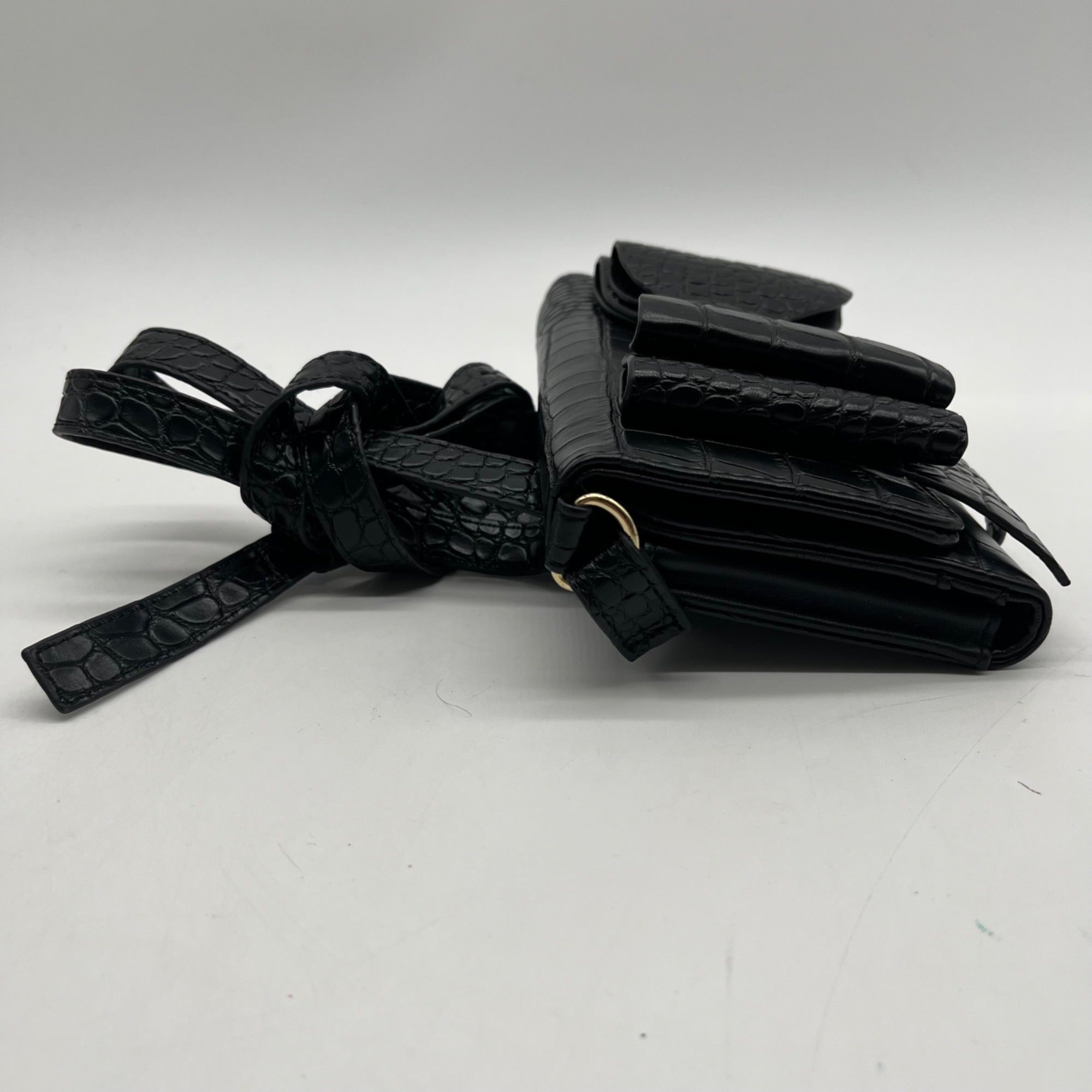 Betsey Johnson Black Faux Leather Wallet Crossbody