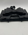 Betsey Johnson Black Faux Leather Wallet Crossbody