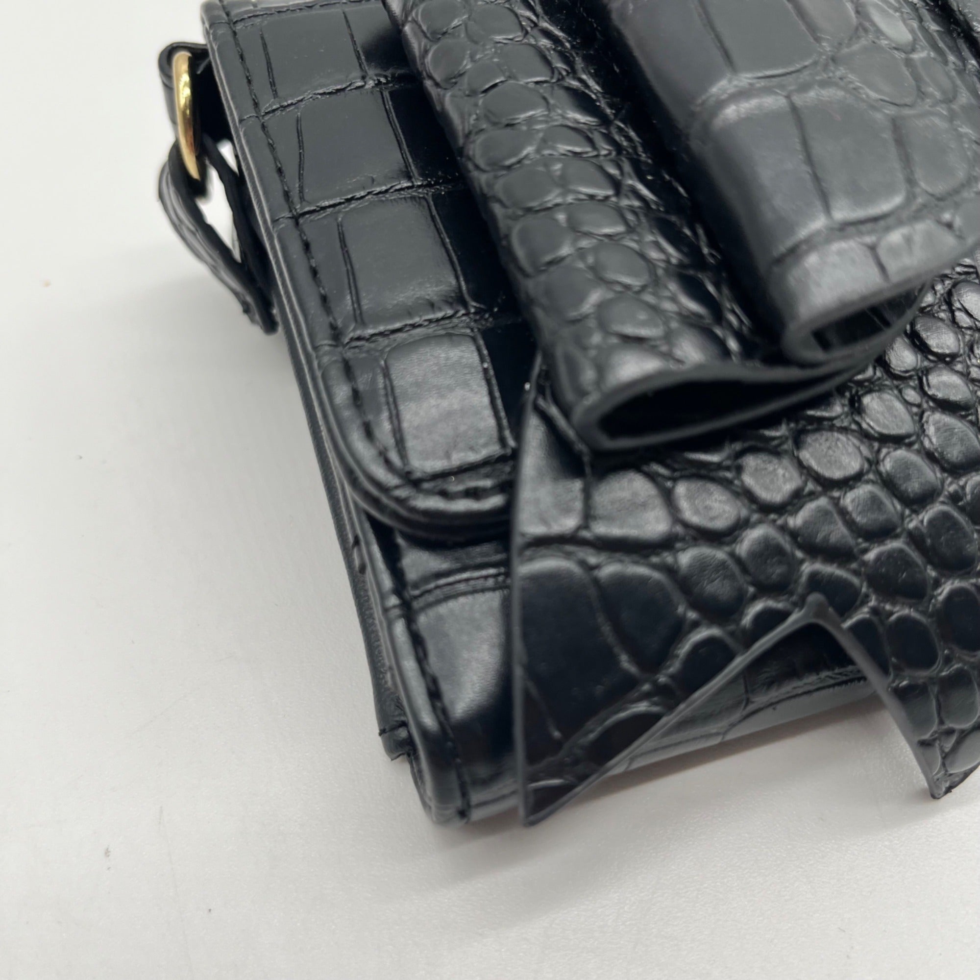 Betsey Johnson Black Faux Leather Wallet Crossbody